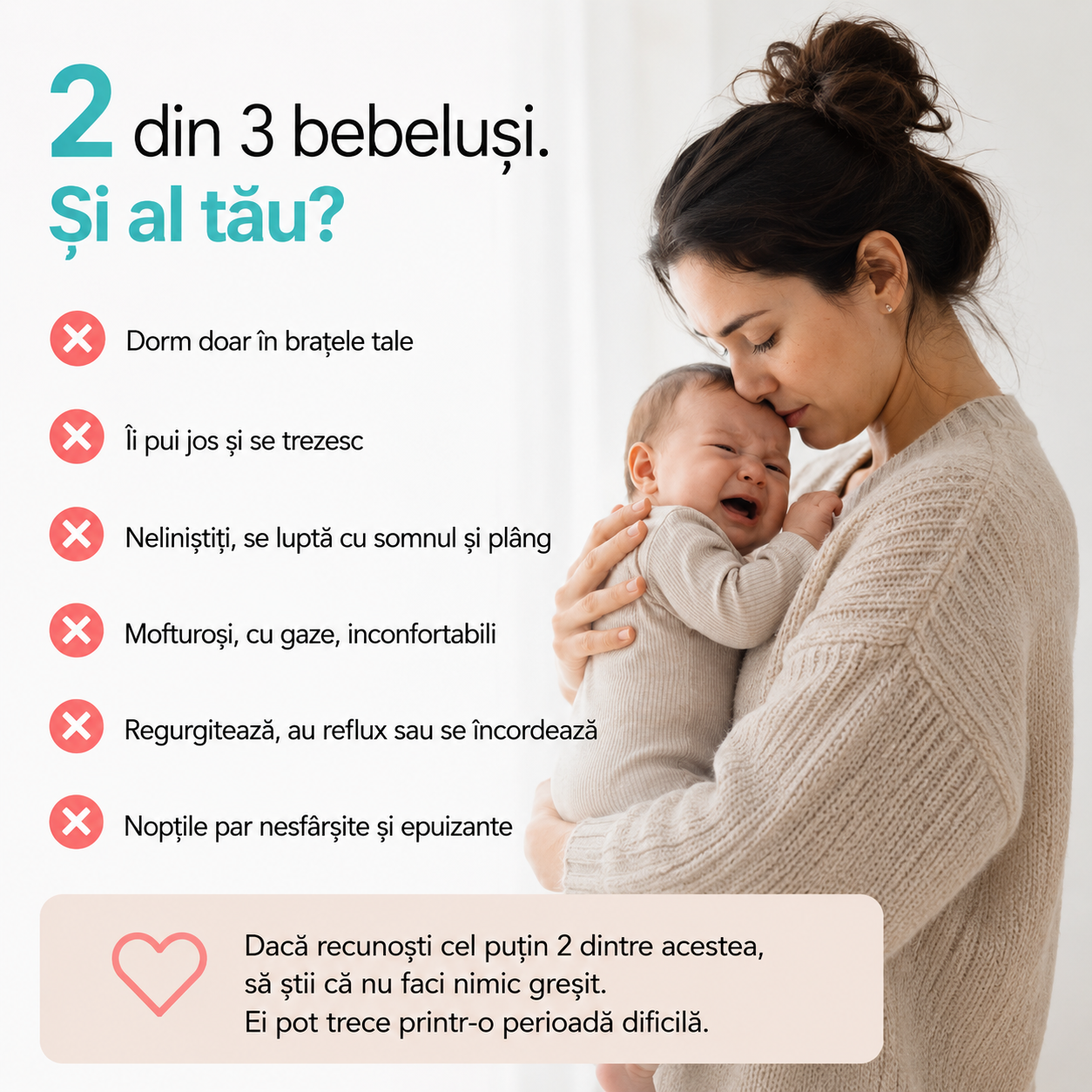 Leagănul Viselor – Pentru reflux, colici și un somn mai bun